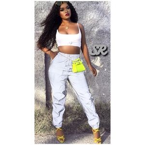 ❗️SALE❗️REFLECTIVE JOGGERS/PANTS (SILVER/GREY)